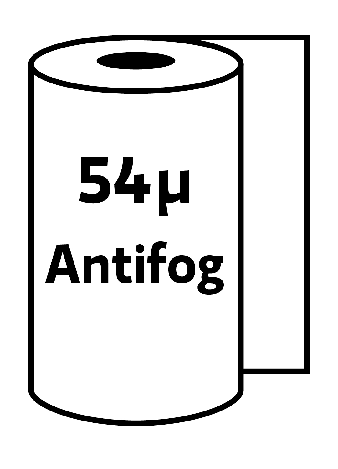 54my transparent mit Antifog